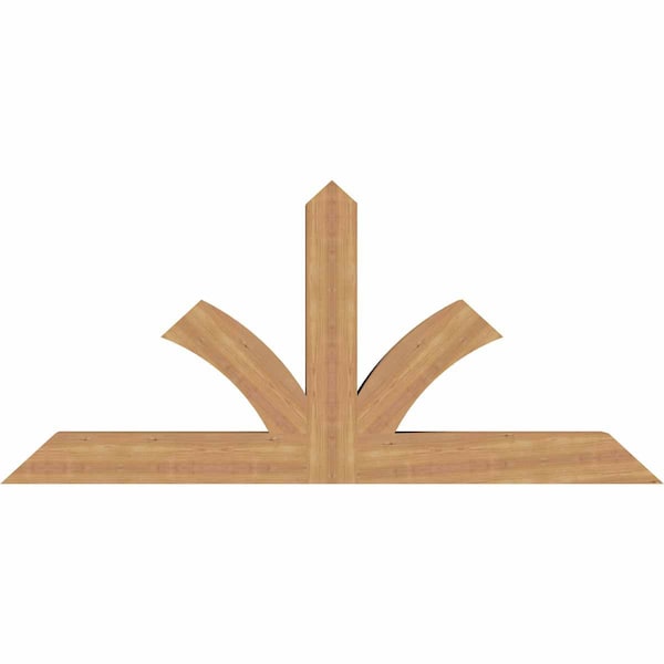 Ekena Millwork Richland Timber Gable Bracket, Western Red Cedar, 72"W x 33"H x 5 1/2"D x 5 1/2"F, 11/12 Pitch GBW072X33X0606RIC00SWR - main